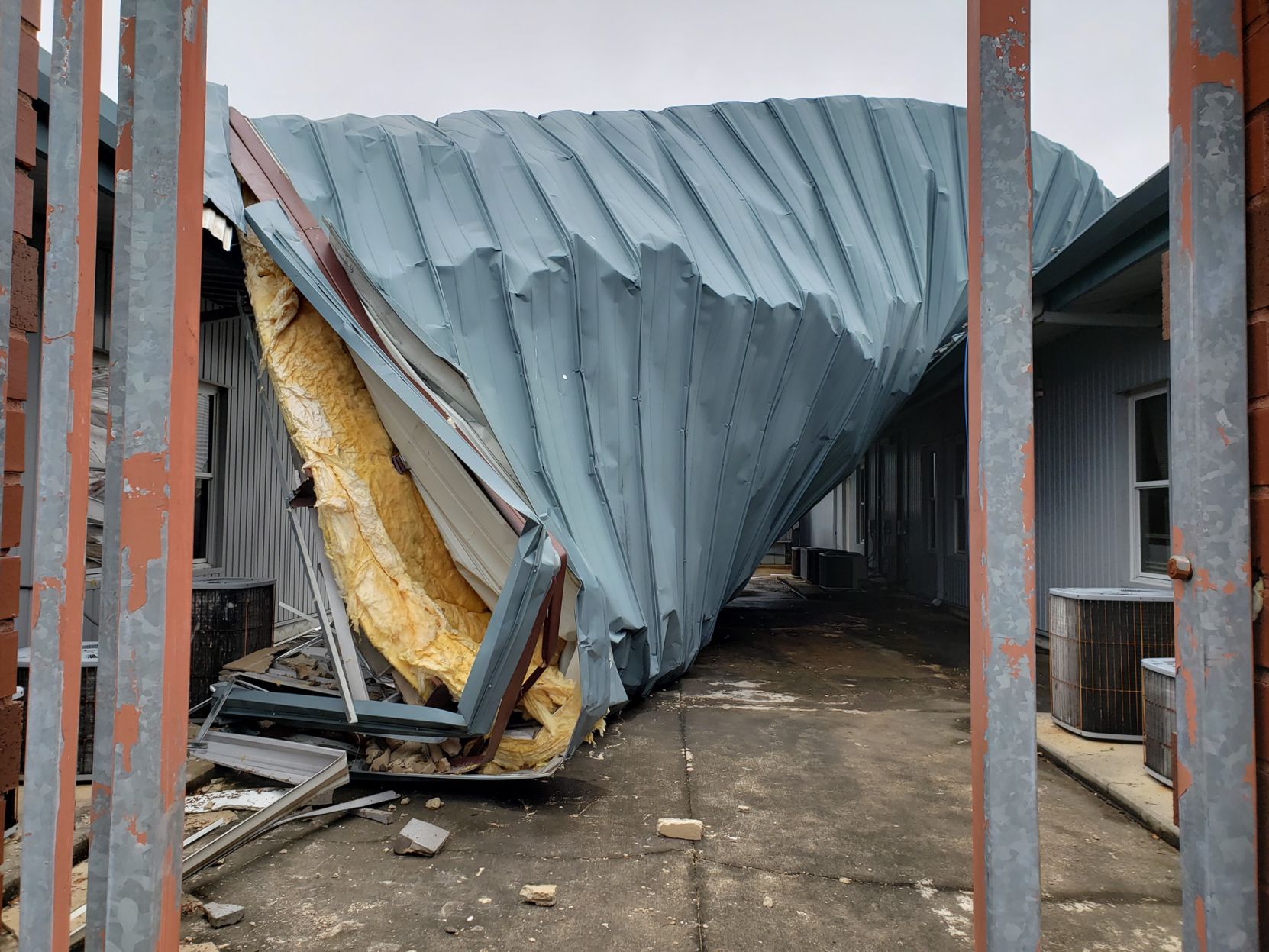 Benton Middle School Jan. 11, 2020 storm damage